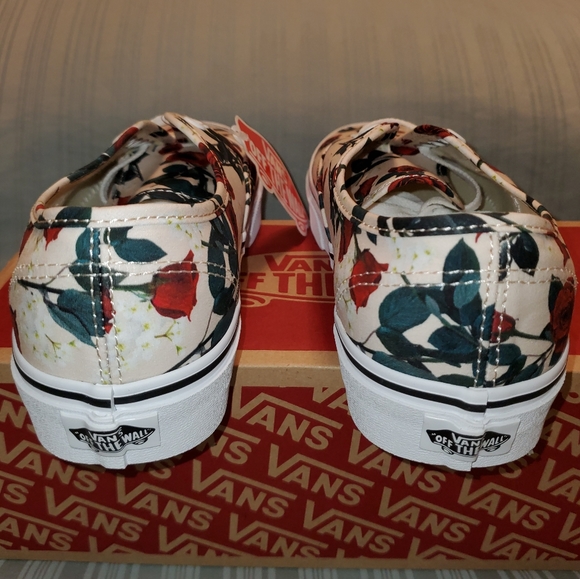 womens vans with roses
